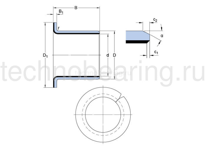 Втулка скольжения PCMF 151709 E SKF — детальное фото 1