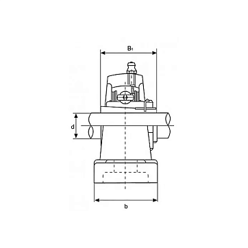 Подшипниковый узел UKP311+H2311 FKD