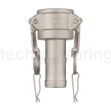 Камлок нержавеющий тип С, розетка с хвостовиком 1 1/4", TL125CSS TITAN LOCK