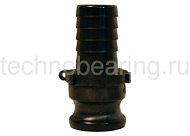 1in Соединение типа E, ниппель с хвостовиком (полипроп.) 100EPP DIXON