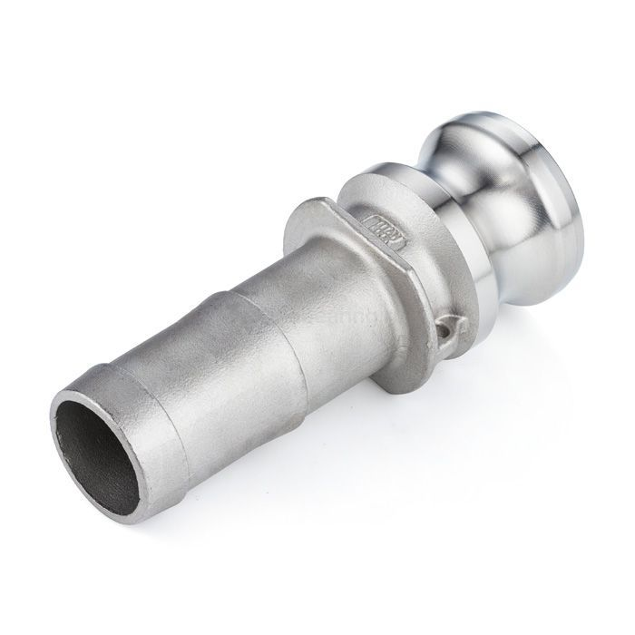 Камлок нержавеющий тип E, ниппель с хвостовиком 1", AISI304, TL100ESS TITAN LOCK