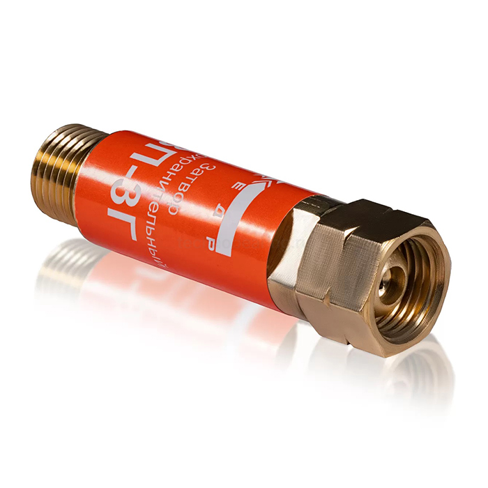 Затвор предохранительный ЗП-3Г (пропан, ацетилен), на вход резака /горелки, М16х1,5LH левая резьба КЕДР