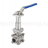Криогенный шаровый кран нерж 304, под приварку PN16, DN 40, TL40CBVW16-S TITAN LOCK
