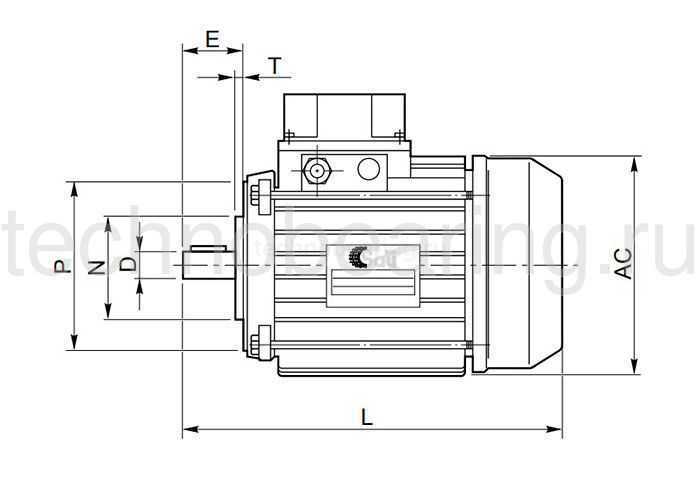 Электродвигатель IE3 132SB 7.5KW 2P 400/690V B3 M31327502B3 Sati