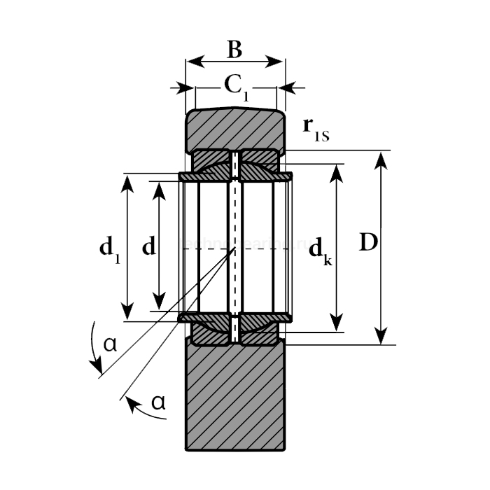 Шарнирный наконечник TPNCE750 ISB