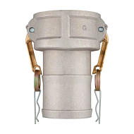 Камлок алюминиевый тип С серия "EcoLine", розетка с хвостовиком 6", TL600CAL-EL TITAN LOCK