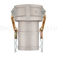 Камлок алюминиевый тип С серия "EcoLine", розетка с хвостовиком 6", TL600CAL-EL TITAN LOCK