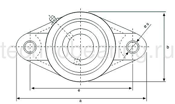 Корпус подшипника (черн. пласт.) UCFL204PLTNCORPO ISB