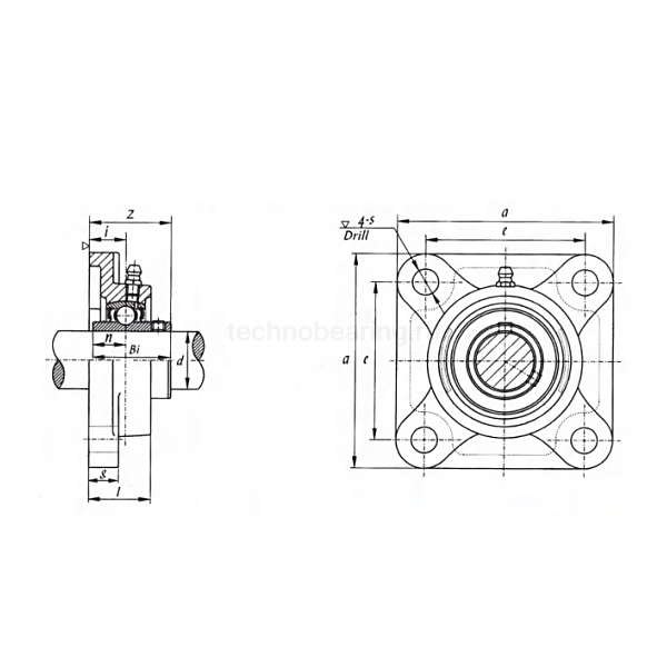 Подшипниковый узел UCF204 FKD