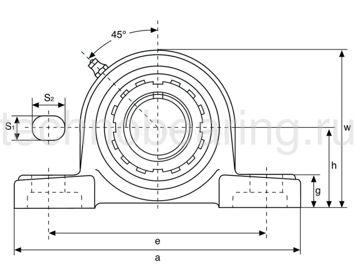 Подшипниковый узел UKP320 ISB