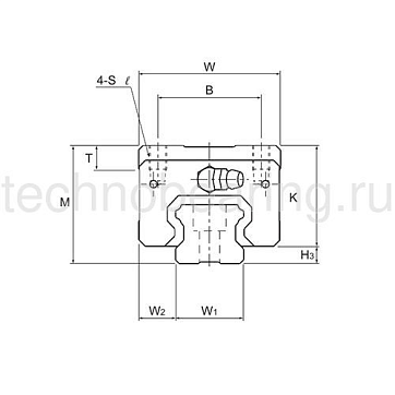 Каретка SSR20XWSSC1 THK