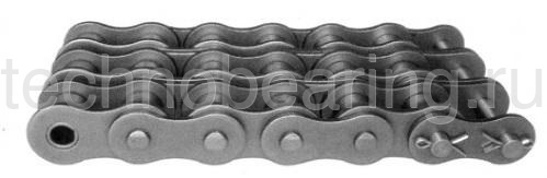 Цепь приводная роликовая трехрядная никелированная 16B-3 Sati