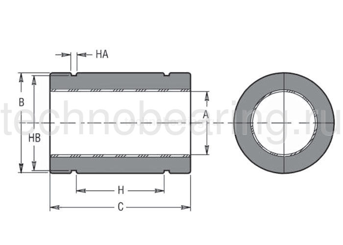 Линейный подшипник FMTC8 FLI