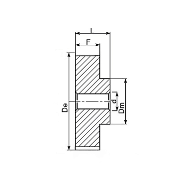 Шкив зубчатый под расточку 60-3M-15(PHP60-3M-15RSB) ISKRA