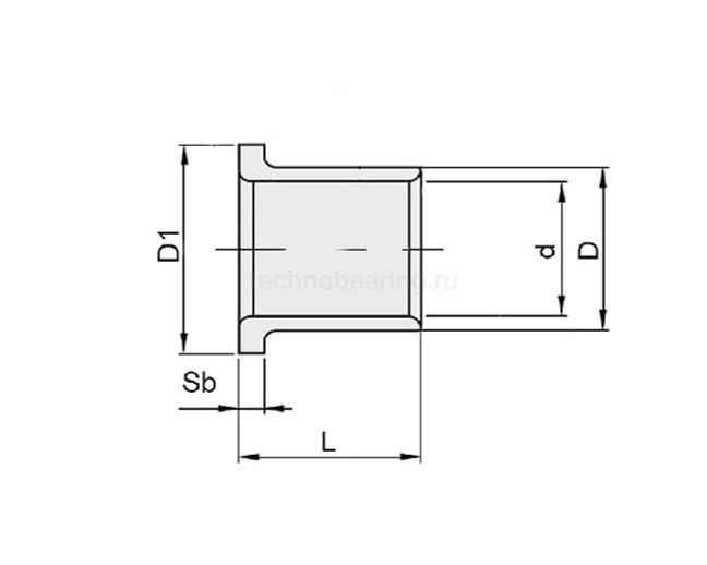 Втулка скольжения с фланцем KF15170SF1SN (PCMF151717E) ISKRA
