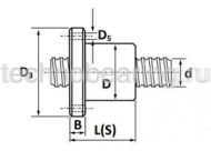 Винт ШВП SFU-R5010 TECHNIX