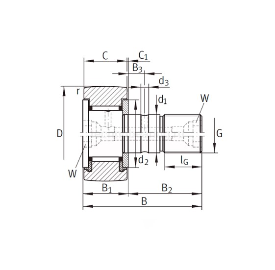 Опорный ролик KRV35PP ISKRA