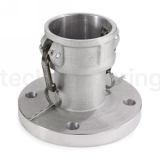 Камлок нержавеющий тип FC, розетка с фланцем 4", AISI316, TL400FCSS TITAN LOCK