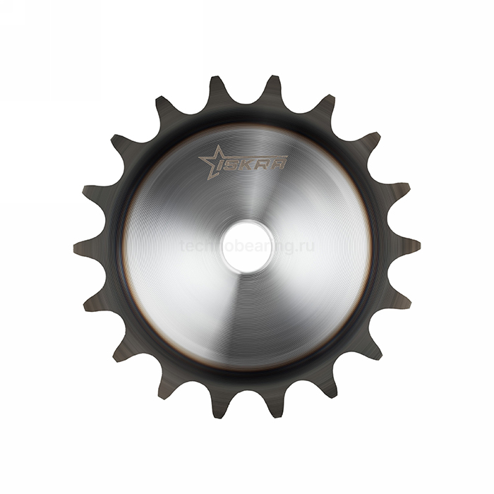 Звездочка под расточку со ступицей с калеными зубьями для цепи: 08B-1, Z=21, 1/2"x5/16" PS09T21 ISKRA