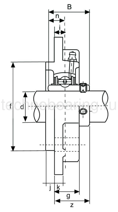 Подшипниковый узел UCFC210SS ISB