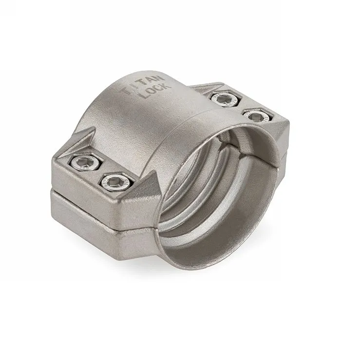 Усиленный 4-х болтовый хомут, нерж. сталь, TL38X6.5SS TITAN LOCK