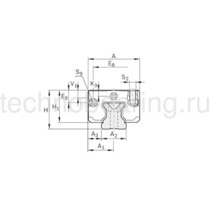 Каретка CS KWD-020-SNS-C1-N-1 Bosch Rexroth