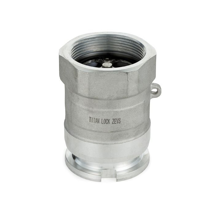 Соединение ZEVS ("сухой" разъем) ниппель, 2in, BSP, материал нерж.сталь. TLDDA200-SS TITAN LOCK