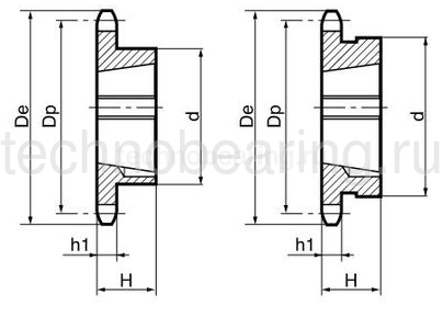 Звездочка под втулку тапербуш для цепи: 16B-1, Z=18, 1" x 17,02 mm TS12018 (PHS 16B-1 TB 18) Sati — детальное фото 1