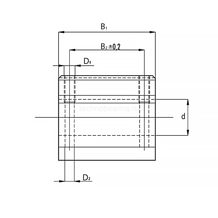 Линейный подшипник в сборе с корпусом SCS12-L-UU ISKRA