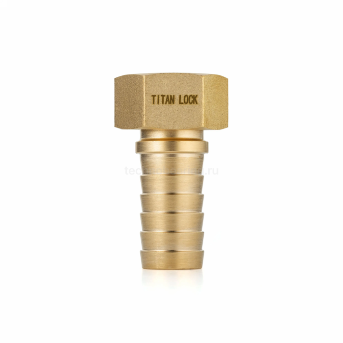 Штуцер для пара  DIN 2826, с концом под рукав, латунь, вн.резьба, 1/2" TLSTDIN-F1/2 TITAN LOCK