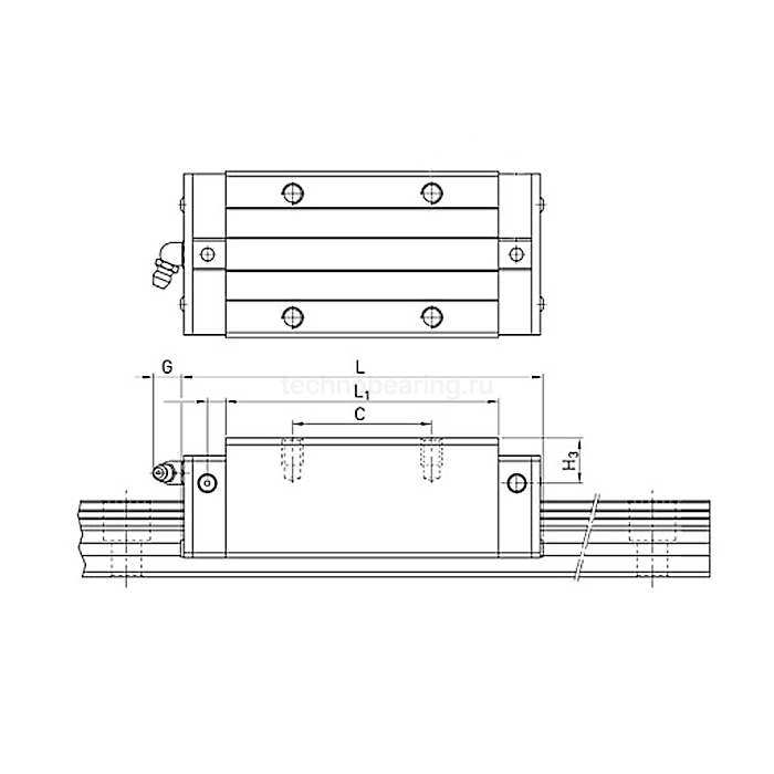 Каретка HGH20CAZAHZZ (HCH20CAZAHZZ) TECHNIX — детальное фото 2