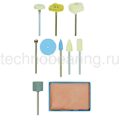 Полировальный набор, 10  поз. 28285 Proxxon