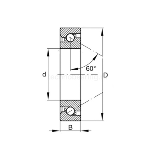 Подшипник BSB030062DUHP3 RHP — детальное фото 1