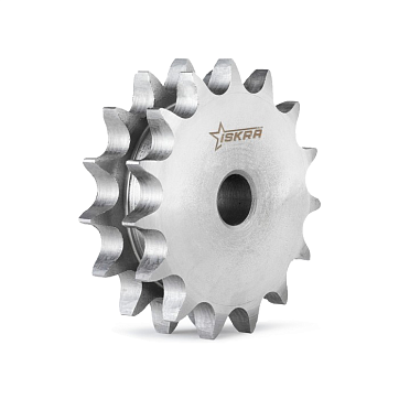 Звездочка двойная для однорядных цепей: 12B-1,Z=16,3/4"x7/16"DS11016(PHS12B-1DSA16) ISKRA