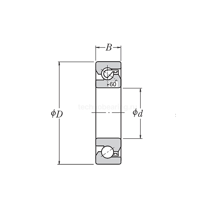 Подшипник 25TAC62CSUHPN7C NSK