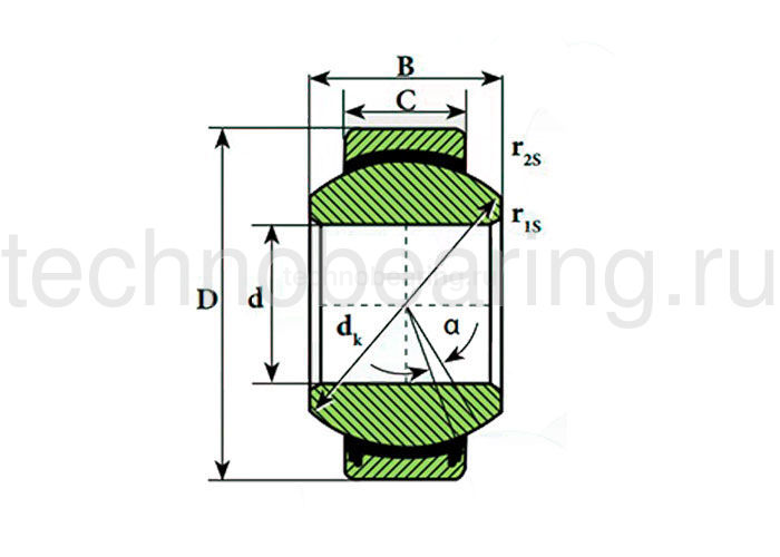 Подшипник GE4 C ISB