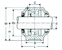 Корпус подшипника SNU510-608 FK