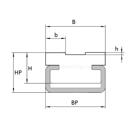 Направляющая для цепи 10B-2 тип 2TC H=15 L=2000 ISKRA