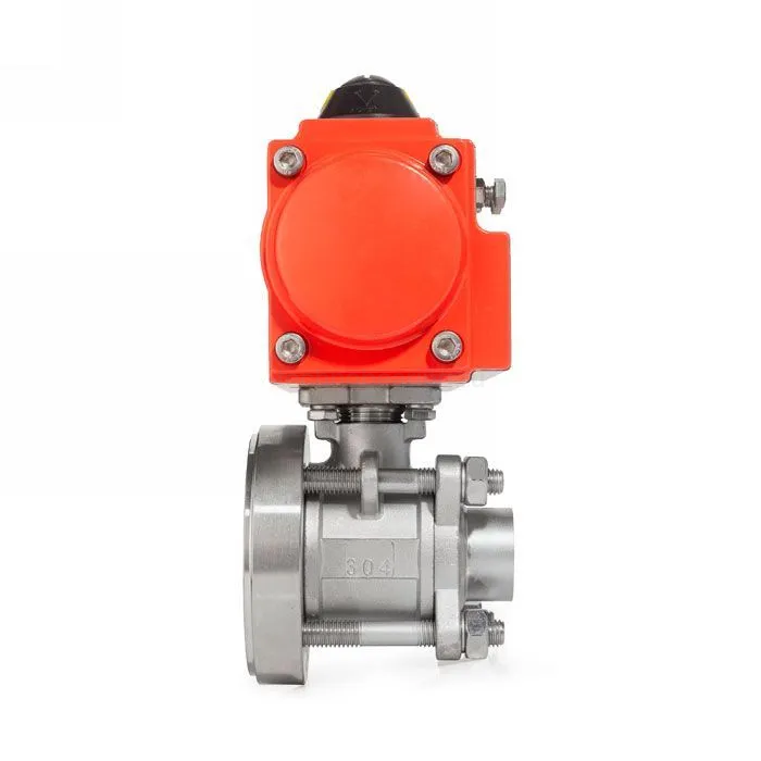 Донный клапан шаровый под приварку с пневмоприводом, нерж.304 DN32, TLBBV32WD-P TITAN LOCK — детальное фото 3