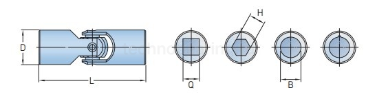 Универсальный шарнир PHE UJMA63 SKF