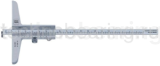 Штангенглубиномер нониусный с фиксированной упорной пластиной и усеченной измерительной поверхностью 0 - 250 мм, 0.02 мм 00510177 Tesa
