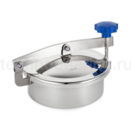 Люк круглый нержавеющий DN400, пласт.ручки, TLTK400S TITAN LOCK