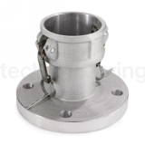 Камлок нержавеющий тип FC, розетка с фланцем 5", AISI316, TL500FCSS TITAN LOCK