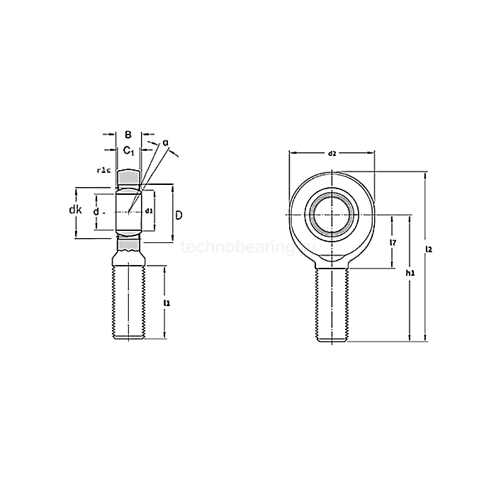 Шарнирный наконечник SAL35 C 2RS ISKRA