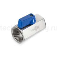 Шаровый кран мини ВР-ВР, резьба BSP 3/8", нерж. сталь, TL3/8MBV-FF TITAN LOCK