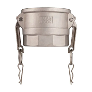 Камлок нержавеющий тип D розетка, внутр. резьба BSP 8", AISI304, TL800DSS TITAN LOCK