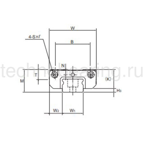 Каретка SRS-12-M-UU (CK-GK) THK — детальное фото 0