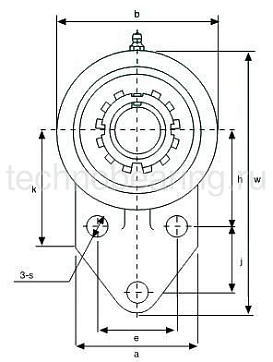 Подшипниковый узел UKFB209 ISB