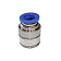 Фитинг цанговый прямой, 8 мм, наруж. резьба 3/8", сталь, тип POC, TLP-POC8-03 TITAN LOCK