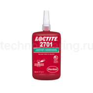 Фиксатор резьбовой высокой прочности для неактивных металлов, 250 мл, 2701 Loctite
